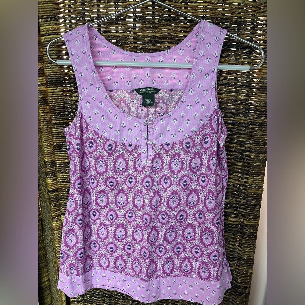 Eddie Bauer- Paisley, Purple Tank Top, Size: XSmall- Pre-Owned‎
